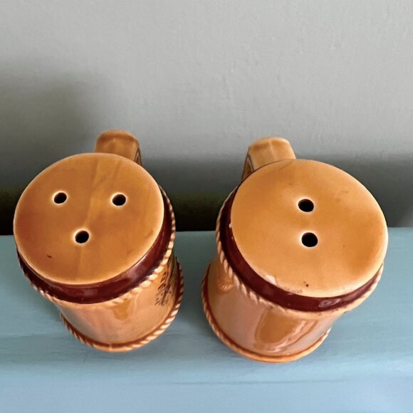 Idaho Fishing 70's Stein Style Salt & Pepper Shaker Set | Retro Kitchenware - Picture 11 of 13